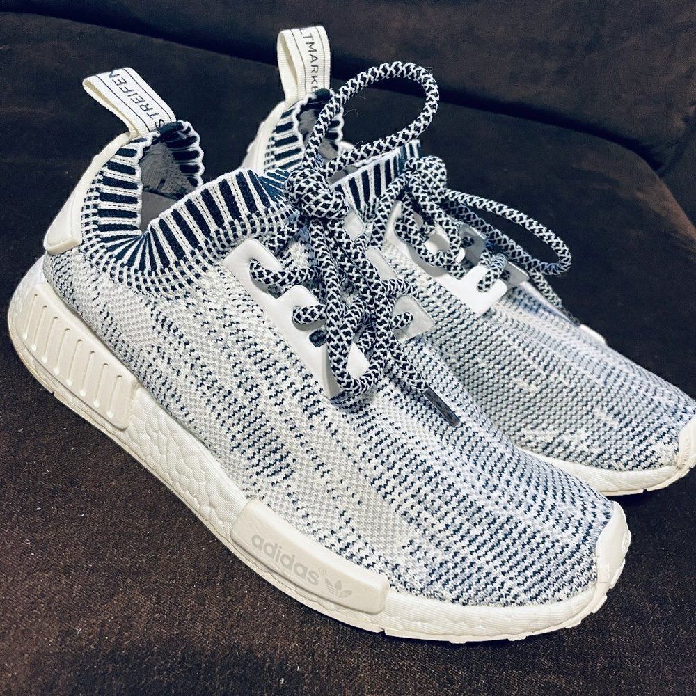 Mint Condition Adidas NMD Runner PK Glitch Camo Black White Nomad 6 Men 7 womens